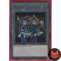 Yugioh Yugi Muto & Yami Yugi Token Ultra Rare NM - Image 1