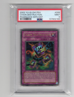 PSA 9 MINT Chain Destruction PSV-006 Ultra Rare 2002 Yu-Gi-Oh PSV - Image 4