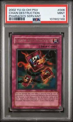 PSA 9 MINT Chain Destruction PSV-006 Ultra Rare 2002 Yu-Gi-Oh PSV - Image 5