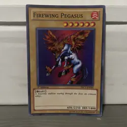 1ST EDITION FIREWING PEGASUS 1996 PRC1-EN005 YUGIOH CARD (LP/MP) - Image 1