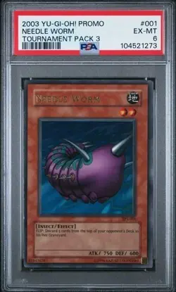Needle Worm TP3-001 YuGiOh Tournament Pack: 3rd Season - PSA 6 - Image 2