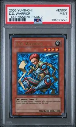 D.D. Warrior TP7-EN001 YuGiOh Tournament Pack 7 - PSA 9 - Image 2