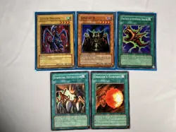 Yu-Gi-Oh! TCG Luster Dragon MFC-058 Unlimited Ultra Rare NM + 4 Supporting Cards - Image 5
