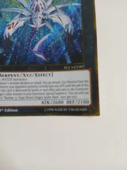 YuGiOh! Number 37: Hope Woven Dragon Spider Shark PGL3-EN007 1st Edition  Secret - Image 5