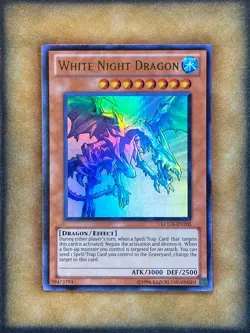 Yugioh White Night Dragon LCGX-EN205 Ultra Rare LP - Image 2