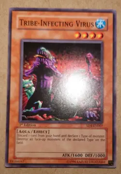Yugioh Card - Tribe-Infecting Virus SD4-EN007  1st Edition - Image 1