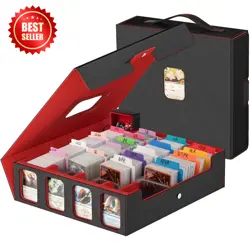 Card Storage Box 3200+ MTG Deck Box with 30 Colorful Divider, Commander Trading - Image 2