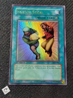 Yu-Gi-Oh! Snatch Steal Magic Ruler MRL-036 1st Edition Ultra Rare Holo TCG MP - Image 1