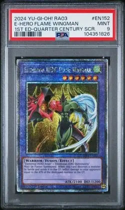 Elemental HERO Flame Wingman (Quarter Century Secret Rare) RA03-EN152 Quarter Century Bonanza 1st Edition - Image 2