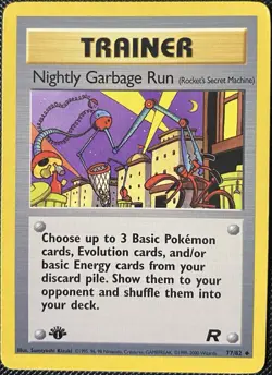 Nightly Garbage Run 77/82 Team Rocket 1st Edition Regular PokÃ©mon Card - Image 1