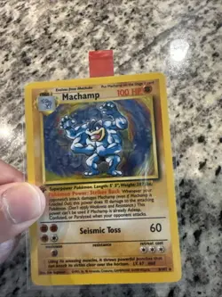 Pokemon Machamp Trading Card - 1st Edition Holo Rare - Image 1