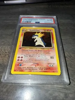 PokÃ©mon Typhlosion #18 TCG Neo Genesis 1st Edition Holo Card PSA 6 EX-MT - Image 1