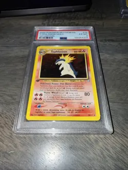 PokÃ©mon Typhlosion #18 TCG Neo Genesis 1st Edition Holo Card PSA 6 EX-MT - Image 1