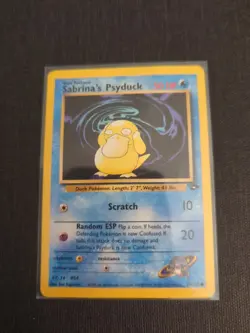 Pokemon Sabrina's Psyduck Gym Challenge 99/132 Unlimited Edition Regular Card - Image 1
