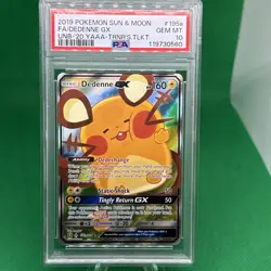 Pokemon Card Dedenne GX 195a/214 Sun Moon Trainers Toolkit PSA 10 - Image 1