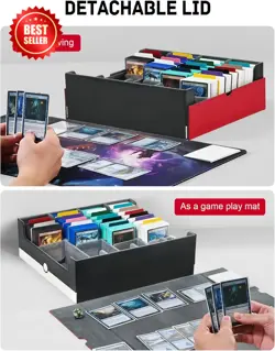 TINTEK Card Storage Box for MTG PTCG, Commander Deck Box Holds 3000+ Cards, Card - Image 6