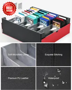 TINTEK Card Storage Box for MTG PTCG, Commander Deck Box Holds 3000+ Cards, Card - Image 7