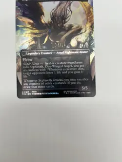 FF MTG Sephiroth Fabled Soldier Borderless Foil M 0317 - Image 4