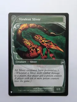 MTG Virulent Sliver (LIST) The List Reprints Regular Common 155/180 - Image 1