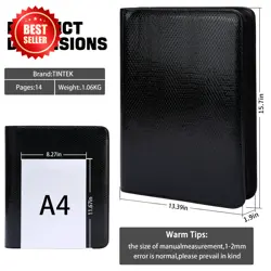 TINTEK TCG PU Glossy Leather Toploader Binder - 9-Pocket Trading Card Album for - Image 3