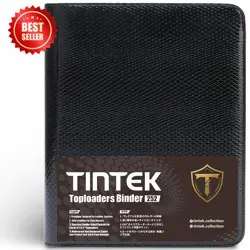 TINTEK TCG PU Glossy Leather Toploader Binder - 9-Pocket Trading Card Album for - Image 9