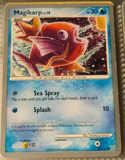 2008 Used Pokemon/Nintendo Card NO. 129 Fish Pokemon Sea Spray Splash Game - Image 1