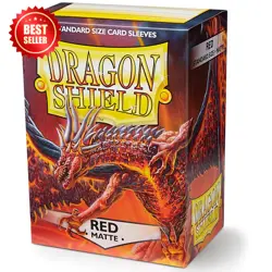 5 PACK Dragon Shield Red TCG Board Game Standard Size Sleeves Play Card Protecto - Image 3