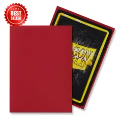 5 PACK Dragon Shield Red TCG Board Game Standard Size Sleeves Play Card Protecto - Image 4