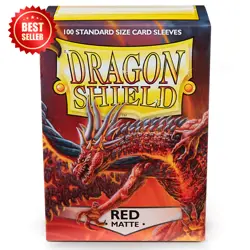 5 PACK Dragon Shield Red TCG Board Game Standard Size Sleeves Play Card Protecto - Image 5