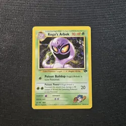 Pokemon TCG Gym Challenge Koga's Arbok Rare Card 25/132 - Image 1