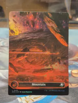 L 0265 Mountain FOIL BORDERLESS Full Art Land Edge of Eternities EOE MTG Card - Image 1