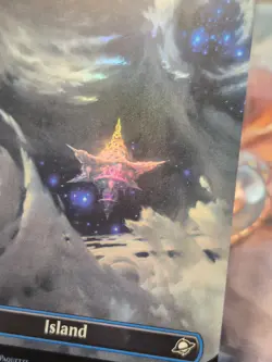 L 0263 Island FOIL BORDERLESS Full Art Land Edge of Eternities EOE MTG Card - Image 2