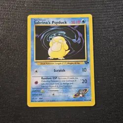 Pokemon TCG Gym Challenge Sabrina's Psyduck Common Card 99/132 - Image 1