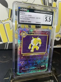 2002 Pokemon Legendary Collection Hypno Reverse Holo R - CGC 5.5 - Image 2