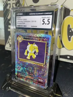 2002 Pokemon Legendary Collection Hypno Reverse Holo R - CGC 5.5 - Image 3
