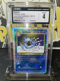 2002 Pokemon Legendary Collection Golduck Reverse Holo R - CGC 4 - Image 1