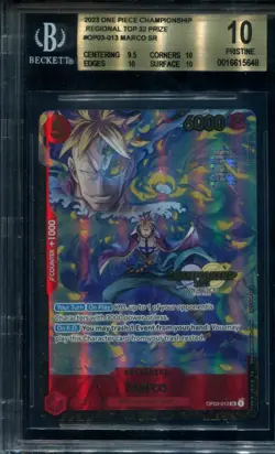 BGS 10 Pristine Marco OP03-013 Championship 2023 Prize English One Piece Card - Image 1