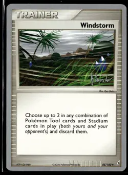 Windstorm 85/100 Dylan Lefavour Empotech World Championships Deck Pokemon Card - Image 1