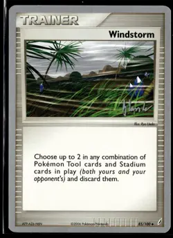 Windstorm 85/100 Dylan Lefavour Empotech World Championships Deck Pokemon Card - Image 3