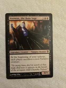 Anowon, the Ruin Sage Worldwake Black Rare Magic Gathering Card - Image 1