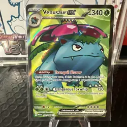 Venusaur ex 182/165 Ultra Rare SV: Scarlet & Violet 151 PokÃ©mon Card - Image 1