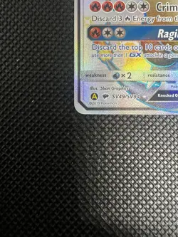 PokÃ©mon TCG Charizard GX Hidden Fates Holo Full Art Ultra Rare Card SV49/SV94 - Image 6