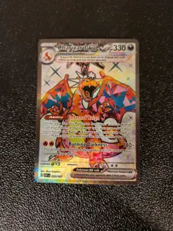 Pokemon SV Obsidian Flames Charizard EX 215/197ULTRA Rare Card Secret Tera Dark - Image 1