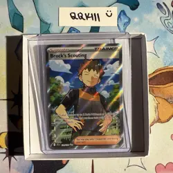 Brockâ€™s Scouting 179/159 Journey Together Full Art Trainer Pokemon Card Mint - Image 1