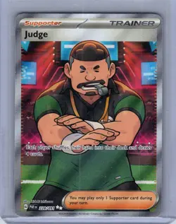 Judge 228/091 Ultra Rare SV: Paldean Fates Near Mint Pokemon Card - Image 1