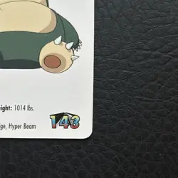 SNORLAX #143 Pokemon Card Game Mini KFC 1998 Nintendo #1 - Image 4