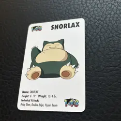 SNORLAX #143 Pokemon Card Game Mini KFC 1998 Nintendo #1 - Image 7