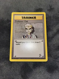 Pokemon Card: Trainer PROFESSOR OAK - #116/130 Base Set 2 - Uncommon - Image 6