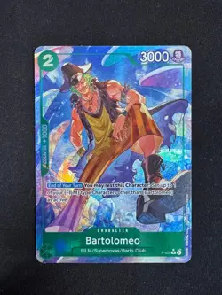 Bartolomeo ALTERNATE ART (P-029) One Piece Card Game English - Image 1