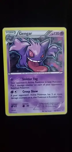 Pokemon TCG Gengar XY BREAKthrough 60/162 Cosmos Holo Rare Card NM 60/162 - Image 1